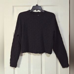 'Future Collective' Gabriella Karefa-Johnson black popcorn crop top, Sz. 1X